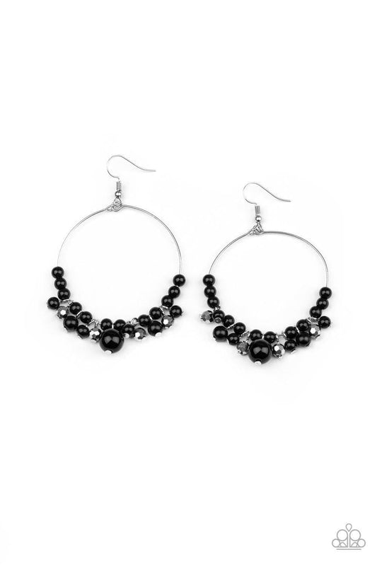 Paparazzi Accessories - Effortless Effervescence - Black Earrings - Bling by JessieK