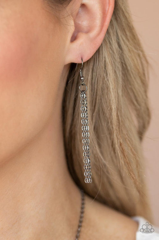 Paparazzi Accessories - Egyptian Edge - Black Necklace - Bling by JessieK