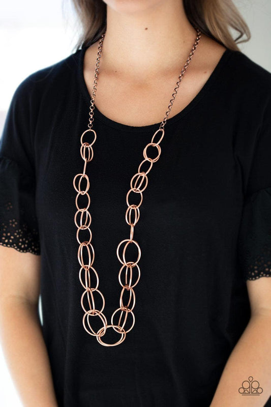 Paparazzi Accessories - Elegantly Ensnared - Copper Necklace - Bling by JessieK