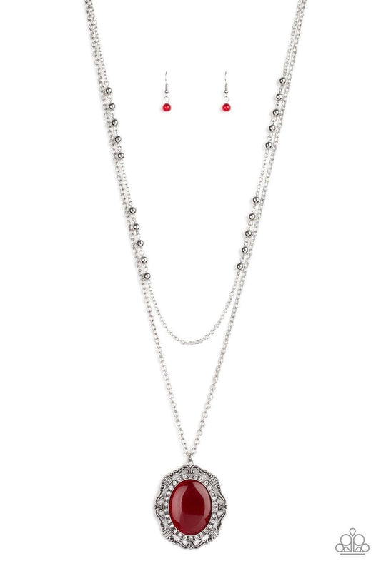 Paparazzi Accessories - Endlessly Enchanted - Red Necklace - Bling by JessieK
