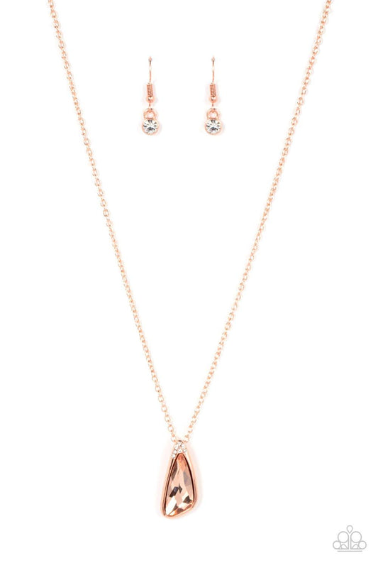 Paparazzi Accessories - Envious Extravagance - Copper Necklace - Bling by JessieK