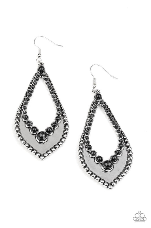 Paparazzi Accessories - Essential Minerals - Black Earrings - Bling by JessieK