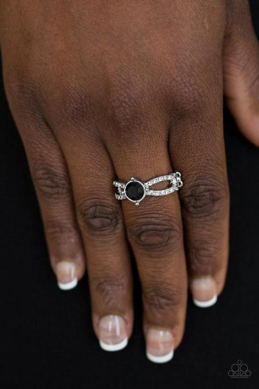 Paparazzi Accessories - Ever Elegant - Black Ring - Bling by JessieK