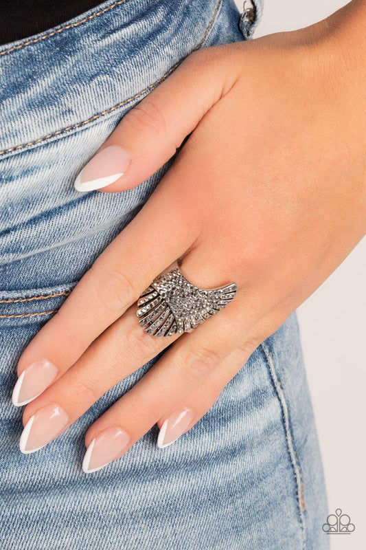 Paparazzi Accessories - Express Your-selfie - Silver Ring - Bling by JessieK