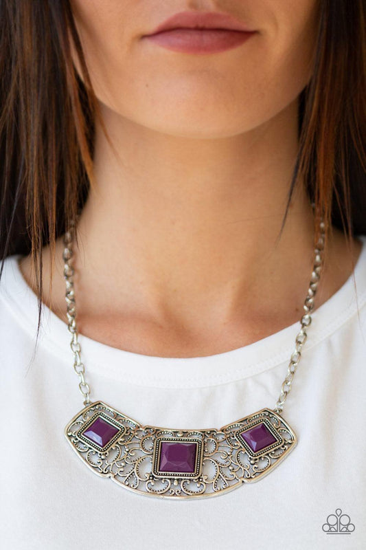 Paparazzi Accessories - Feeling Inde-pendant - Purple Necklace - Bling by JessieK