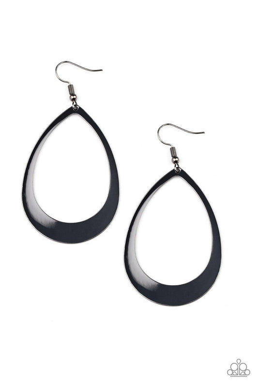 Paparazzi Accessories - Fierce Fundamentals - Black Earrings - Bling by JessieK