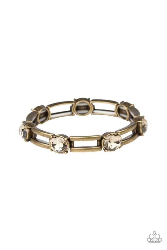 Paparazzi Accessories - Flash Or Credit? - Brass Bracelet - Bling by JessieK