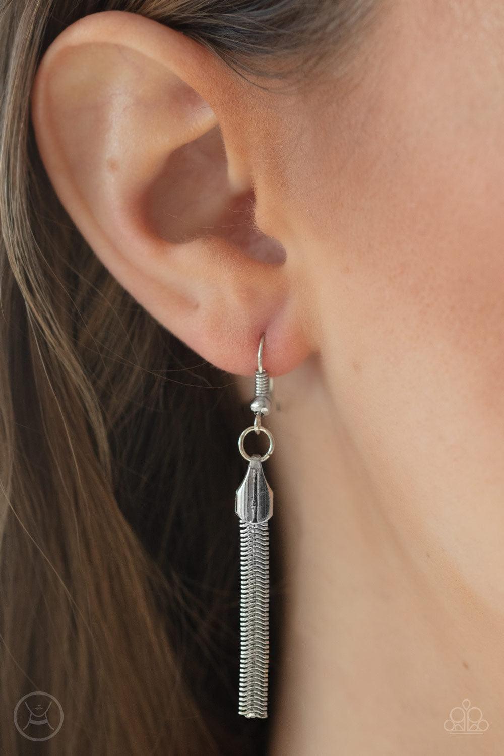 Paparazzi Accessories - Flat Out Fierce - Silver Choker Necklace - Bling by JessieK