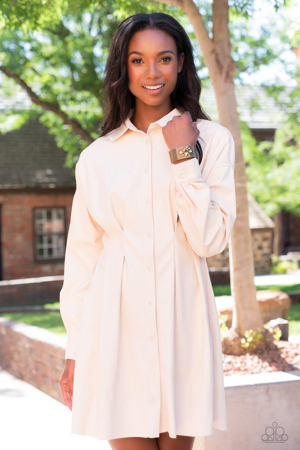 Paparazzi Accessories - Flickering Fortune - Brass Bracelet - Bling by JessieK