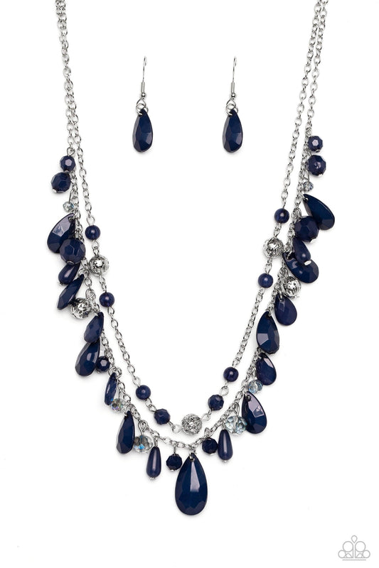Paparazzi Accessories - Flirty Flood - Blue Necklace - Bling by JessieK