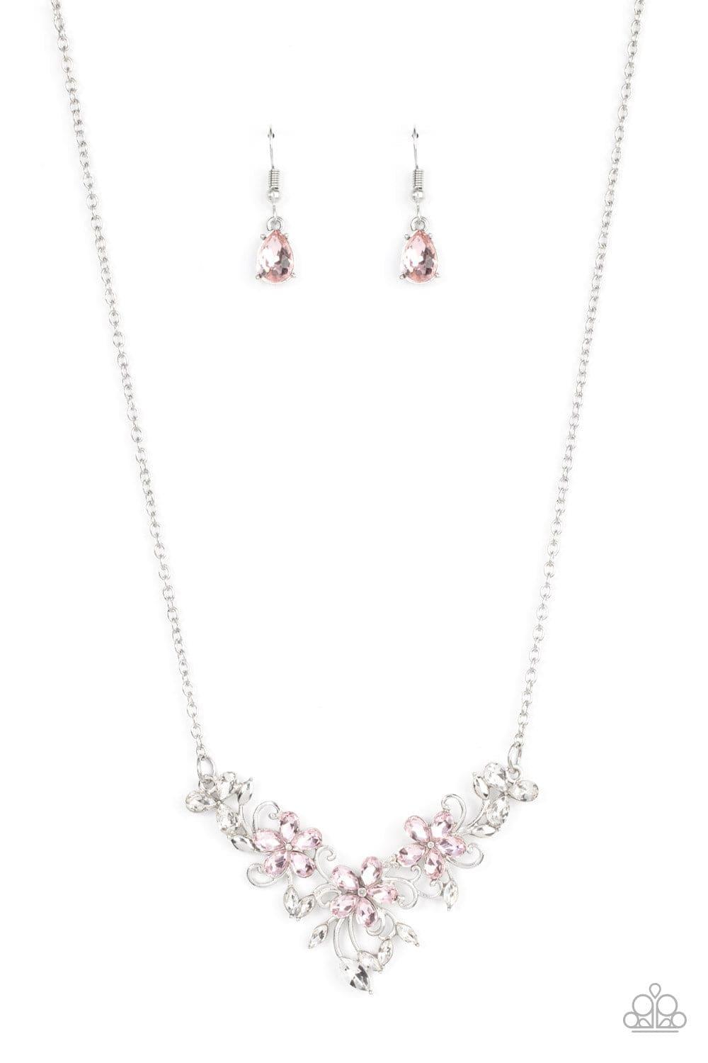 Paparazzi Accessories - Floral Fashion Show - Pink Necklace - Bling by JessieK