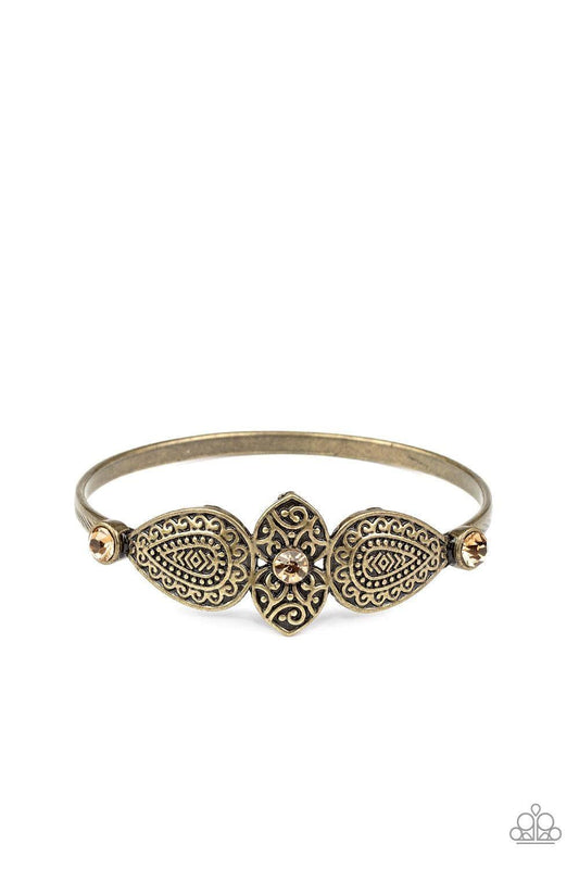 Paparazzi Accessories - Flourishing Fashion - Brass Bracelet - Bling by JessieK