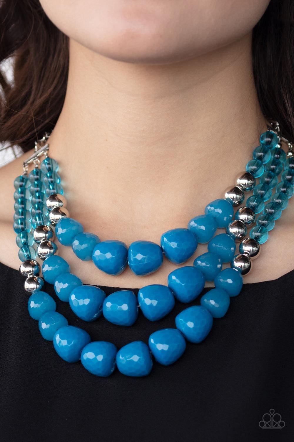 Paparazzi Accessories - Forbidden Fruit - Blue Necklace - Bling by JessieK