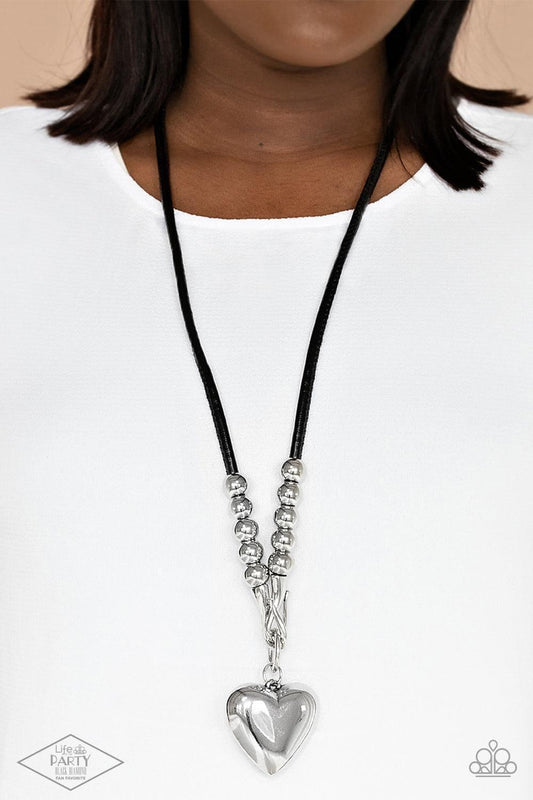 Paparazzi Accessories - Forbidden Love - Black Necklace - Bling by JessieK