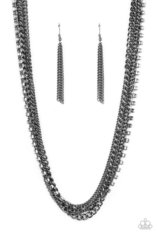 Paparazzi Accessories - Free To Chainge My Mind - Black Necklace - Bling by JessieK