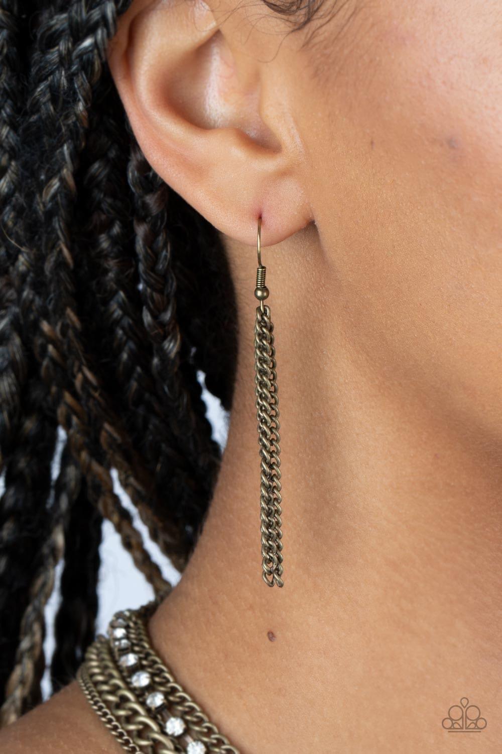 Paparazzi Accessories - Free To Chainge My Mind - Brass Necklace - Bling by JessieK