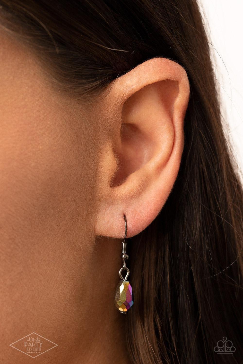 Paparazzi Accessories - Fringe Flavor - Multicolor Oil Spill Necklace - Bling by JessieK