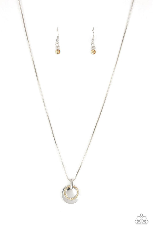 Paparazzi Accessories - Front And Centered - Brown Necklace - Bling by JessieK