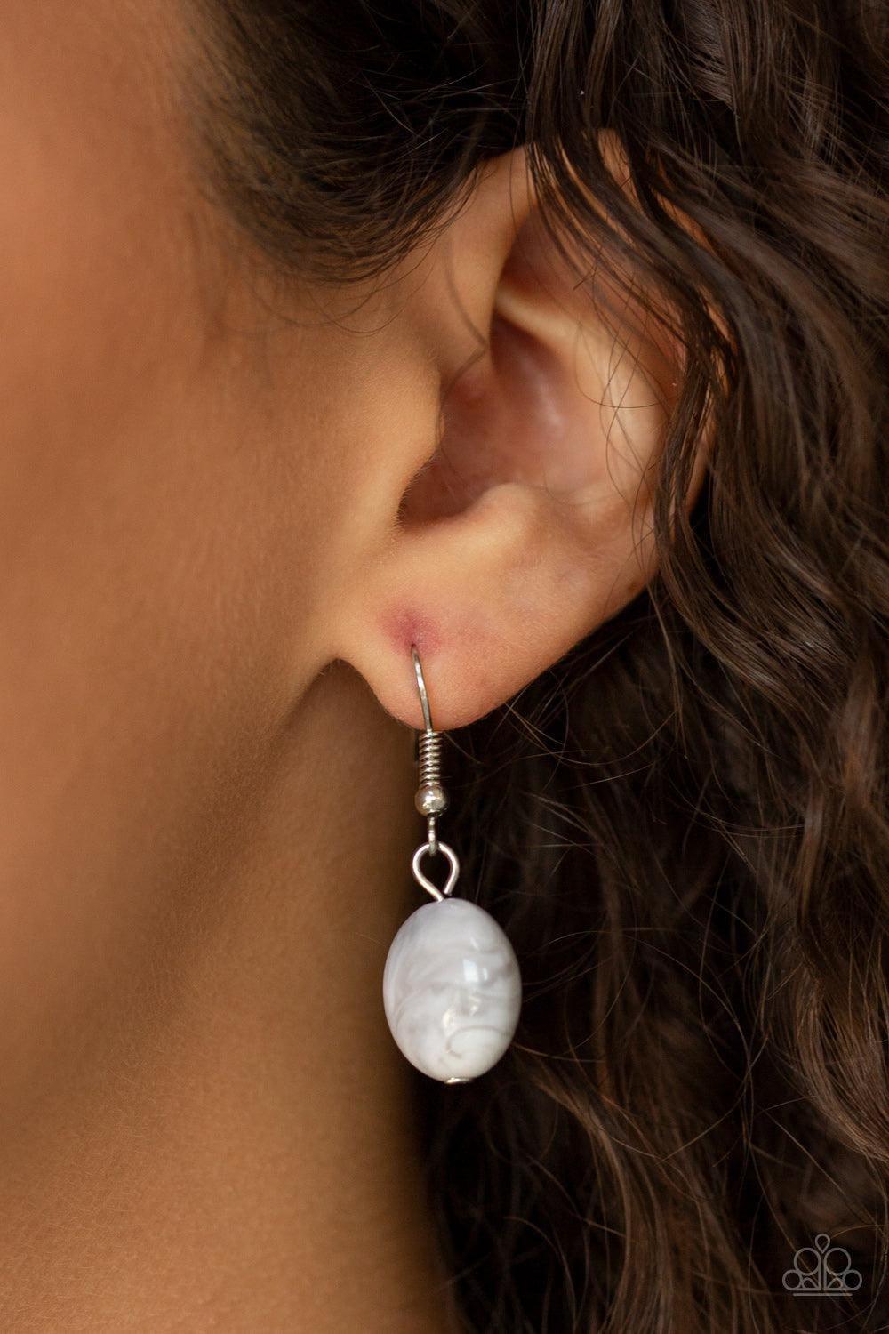 Paparazzi Accessories - Full Out Fringe - White Necklace - Bling by JessieK