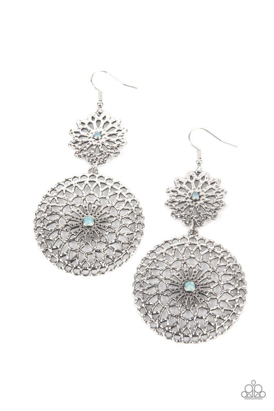 Paparazzi Accessories - Garden Mantra - Blue Earrings - Bling by JessieK