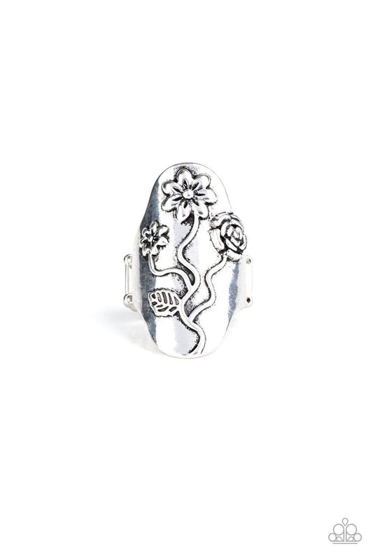 Paparazzi Accessories - Garden Soul - Silver Ring - Bling by JessieK