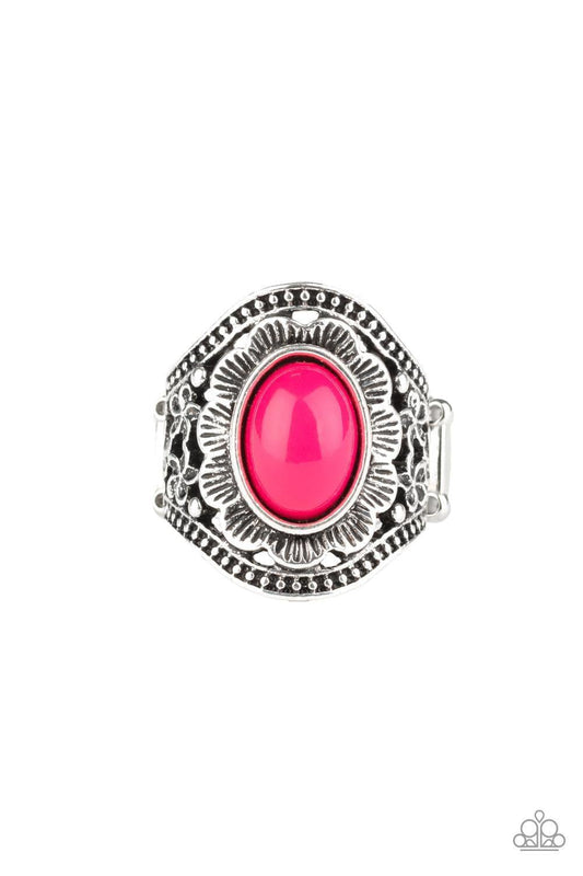 Paparazzi Accessories - Garden Tranquility - Pink Ring - Bling by JessieK