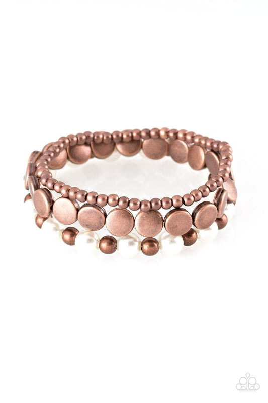 Paparazzi Accessories - Girly Girl Glamour - Copper Bracelet - Bling by JessieK