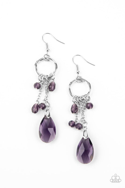 Paparazzi Accessories - Glammed Up Goddess - Purple Earrings - Bling by JessieK