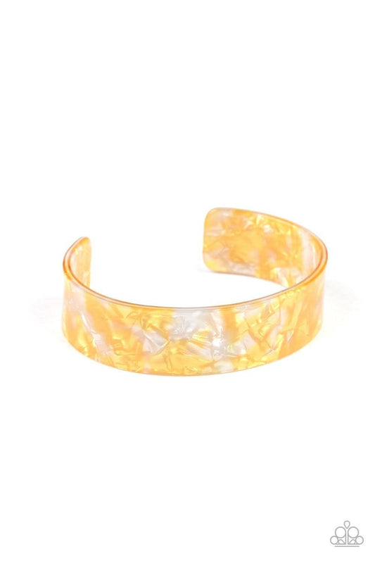 Paparazzi Accessories - Glaze Daze - Yellow Bracelet - Bling by JessieK