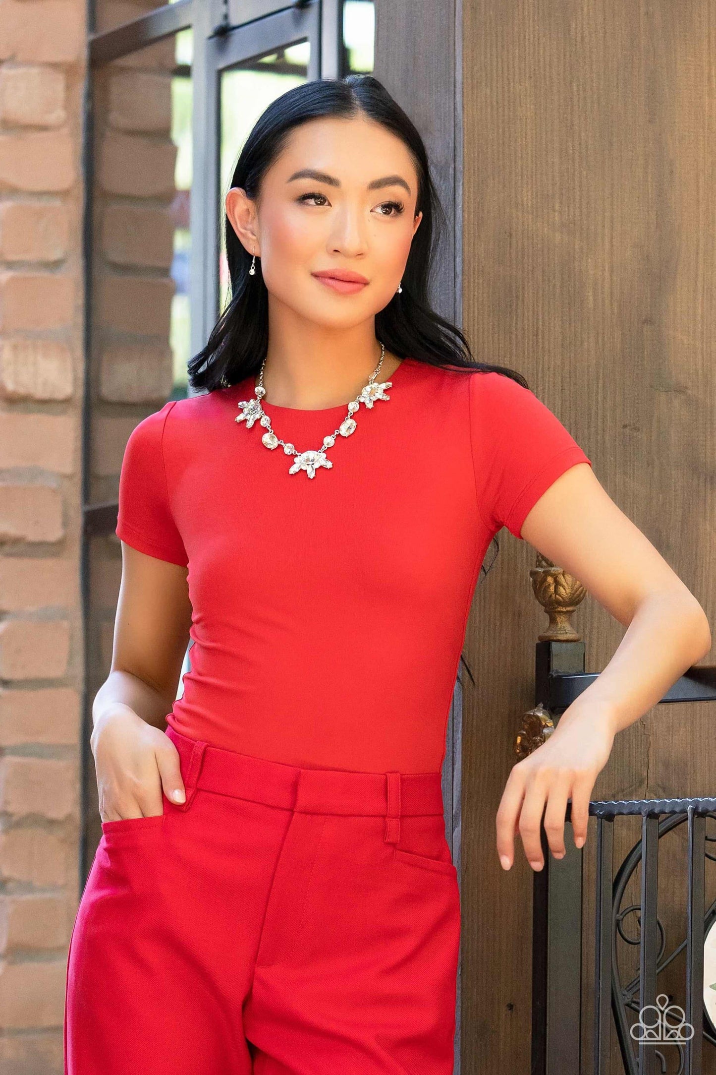 Paparazzi Accessories - Glow-trotting Twinkle - White Necklace - Bling by JessieK