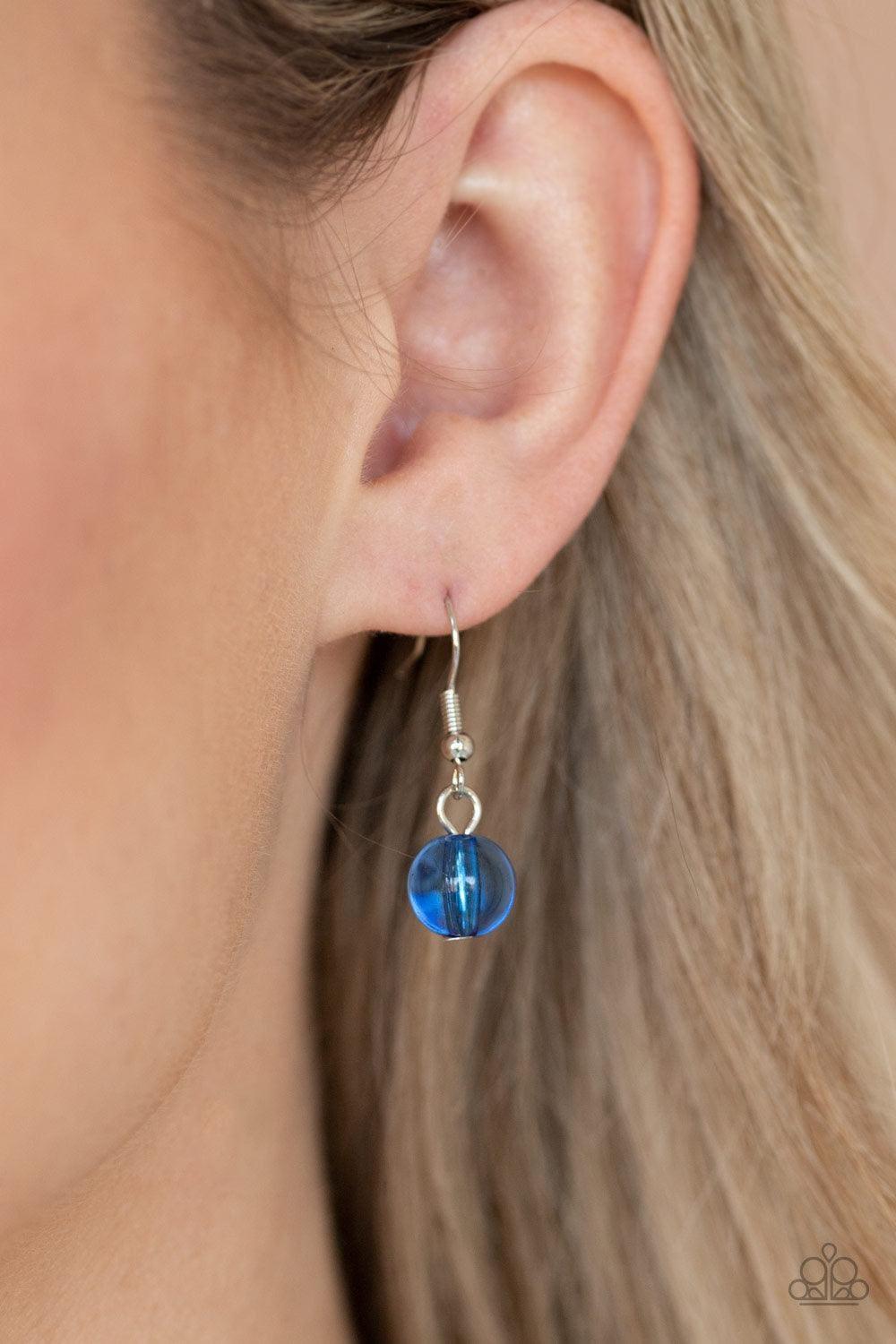 Paparazzi Accessories - Gossip Glam - Blue Necklace - Bling by JessieK
