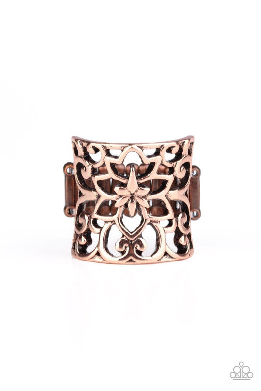 Paparazzi Accessories - Guru Garden - Copper Ring - Bling by JessieK