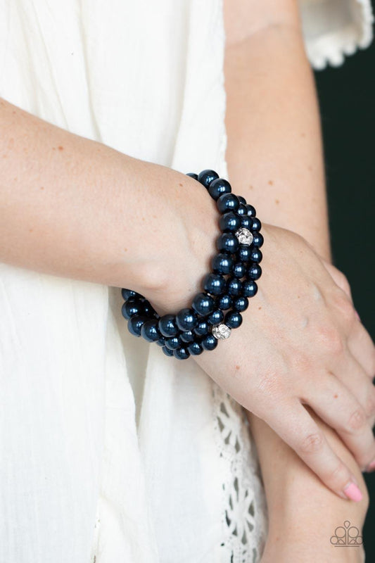 Paparazzi Accessories - Here Comes The Heiress - Blue Bracelet - Bling by JessieK