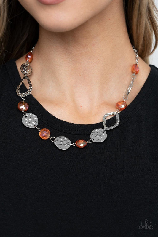 Paparazzi Accessories - High Fashion Fashionista - Orange Necklace - Bling by JessieK