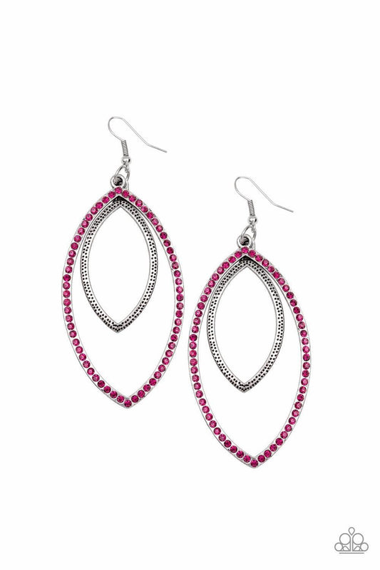 Paparazzi Accessories - High Maintenance Pink Earrings - Bling by JessieK