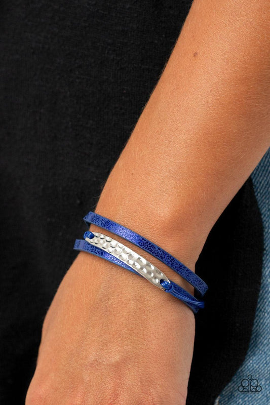 Paparazzi Accessories - High-strung Style - Blue Bracelet - Bling by JessieK