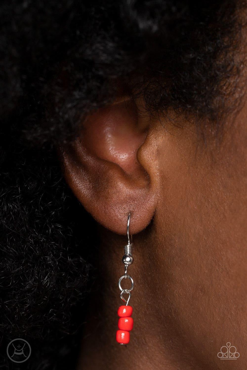 Paparazzi Accessories - I Can Seed Clearly Now - Red Choker Necklace - Bling by JessieK