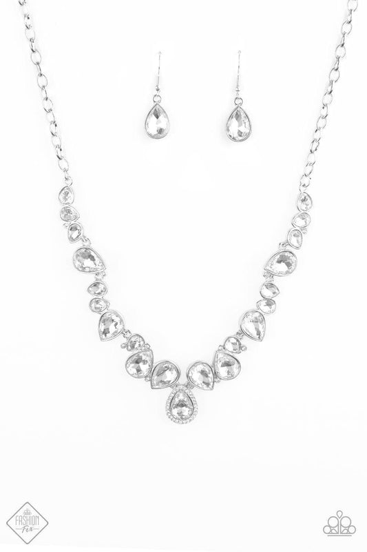 Paparazzi Accessories - I Want It All - White Necklace - Bling by JessieK