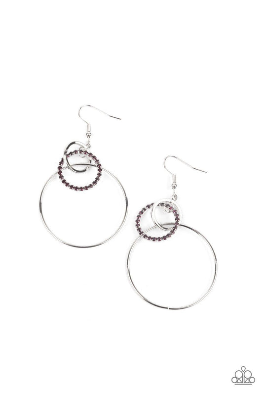 Paparazzi Accessories - In An Orderly Fashion - Purple Earrings - Bling by JessieK