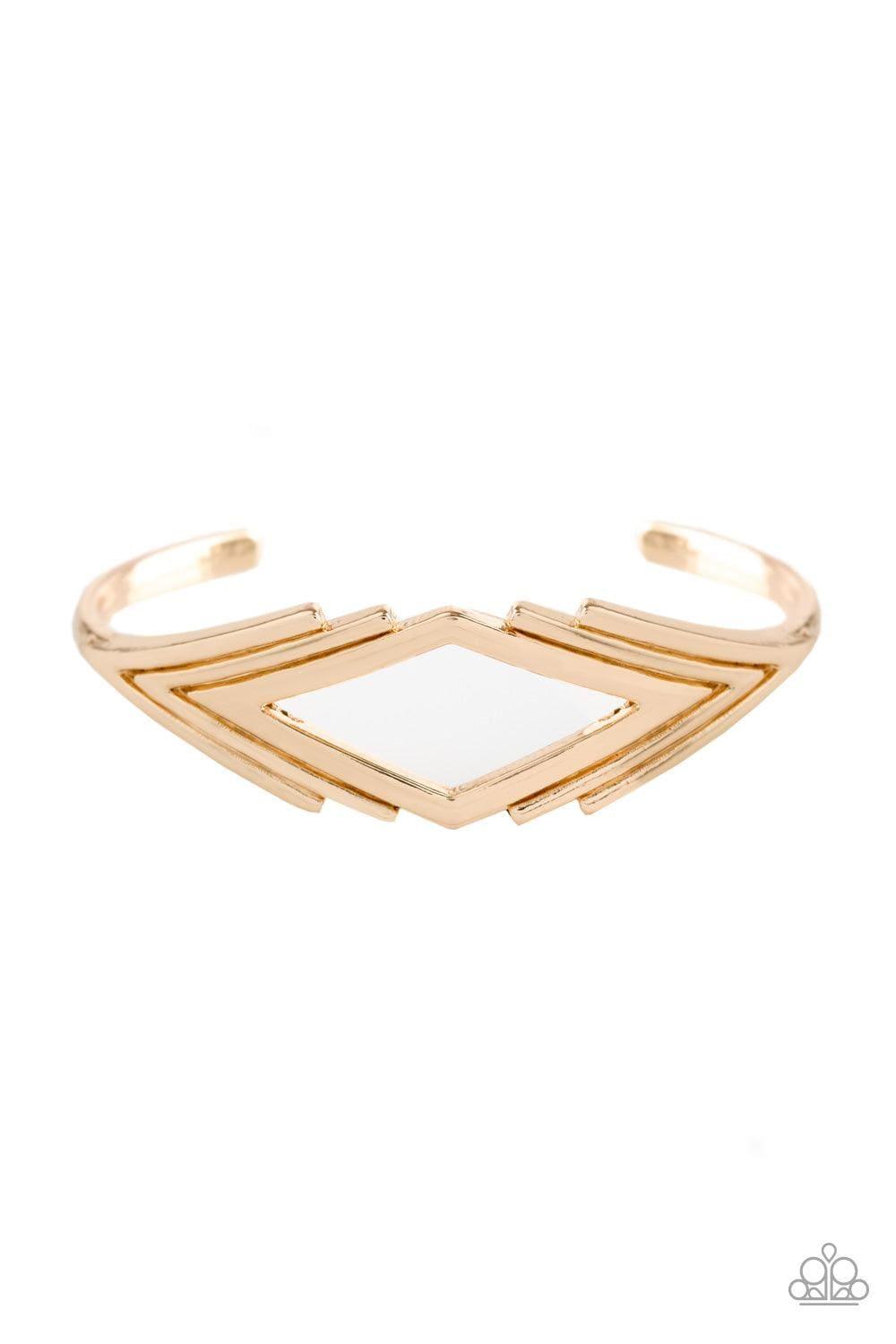Paparazzi Accessories - In Total De-nile - Gold Bracelet - Bling by JessieK