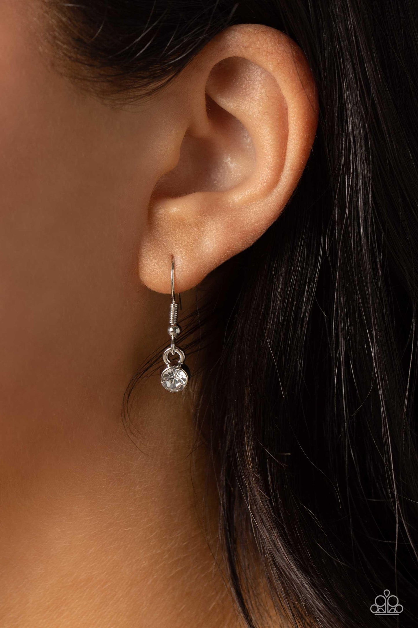 Paparazzi Accessories - INITIALLY Yours - J - White Necklace - Bling by JessieK