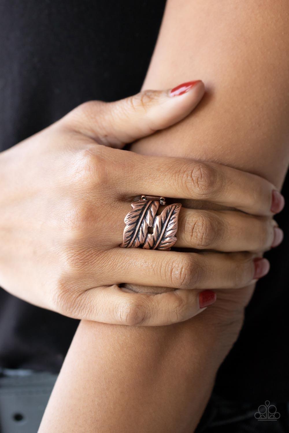 Paparazzi Accessories - Inner Flight - Copper Ring - Bling by JessieK