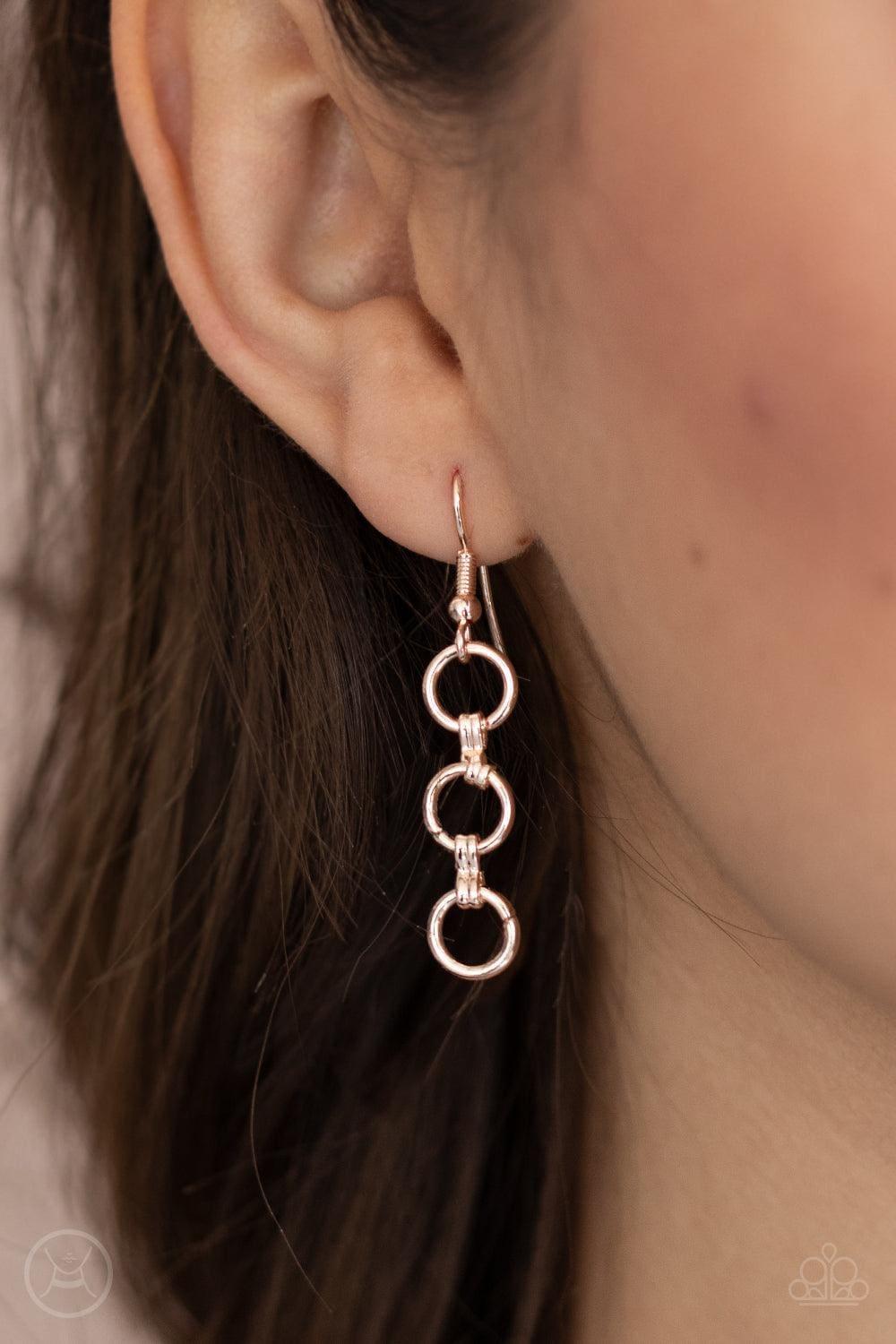 Paparazzi Accessories - Insta Connection - Rose Gold Choker - Bling by JessieK