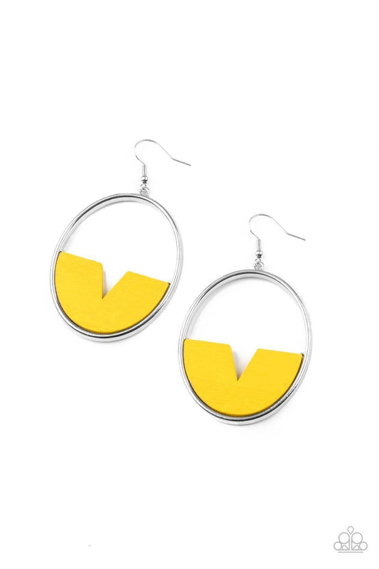 Paparazzi Accessories - Island Breeze - Yellow Earrings - Bling by JessieK