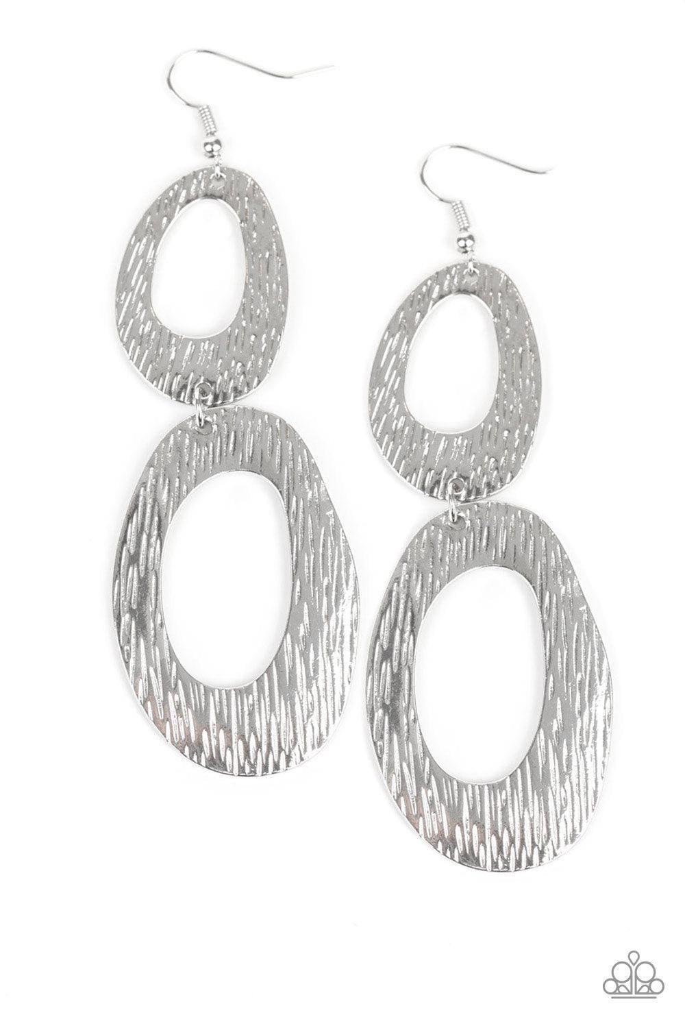 Paparazzi Accessories - Ive Sheen It All - Silver Earrings - Bling by JessieK