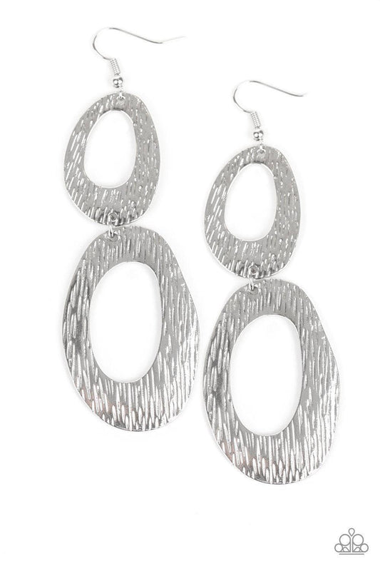 Paparazzi Accessories - Ive Sheen It All - Silver Earrings - Bling by JessieK