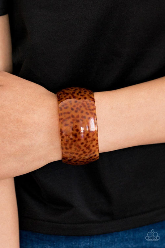 Paparazzi Accessories - Jungle Cruise - Brown Bracelet - Bling by JessieK