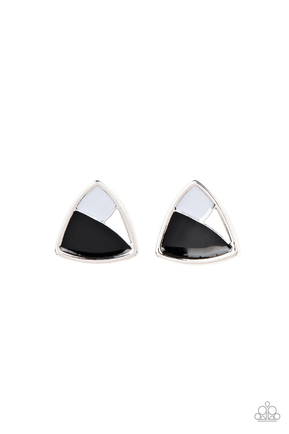 Paparazzi Accessories - Kaleidoscopic Collision - Black Earrings - Bling by JessieK