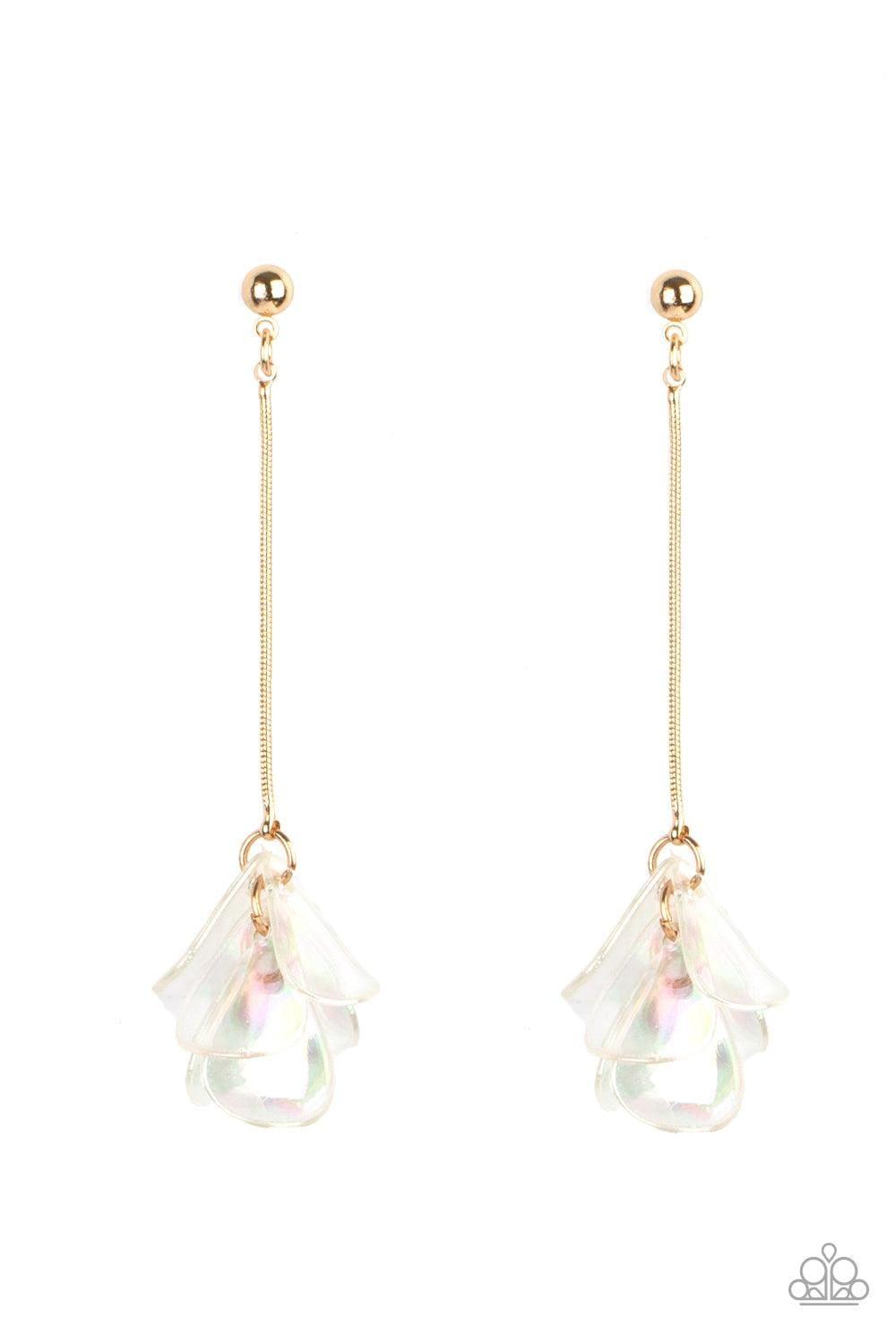 Paparazzi Accessories - Keep Them In Suspense – Gold Earrings - Bling by JessieK