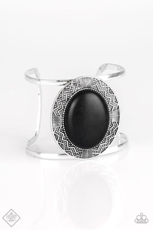 Paparazzi Accessories - Lasting Landmark - Black Bracelet - Bling by JessieK